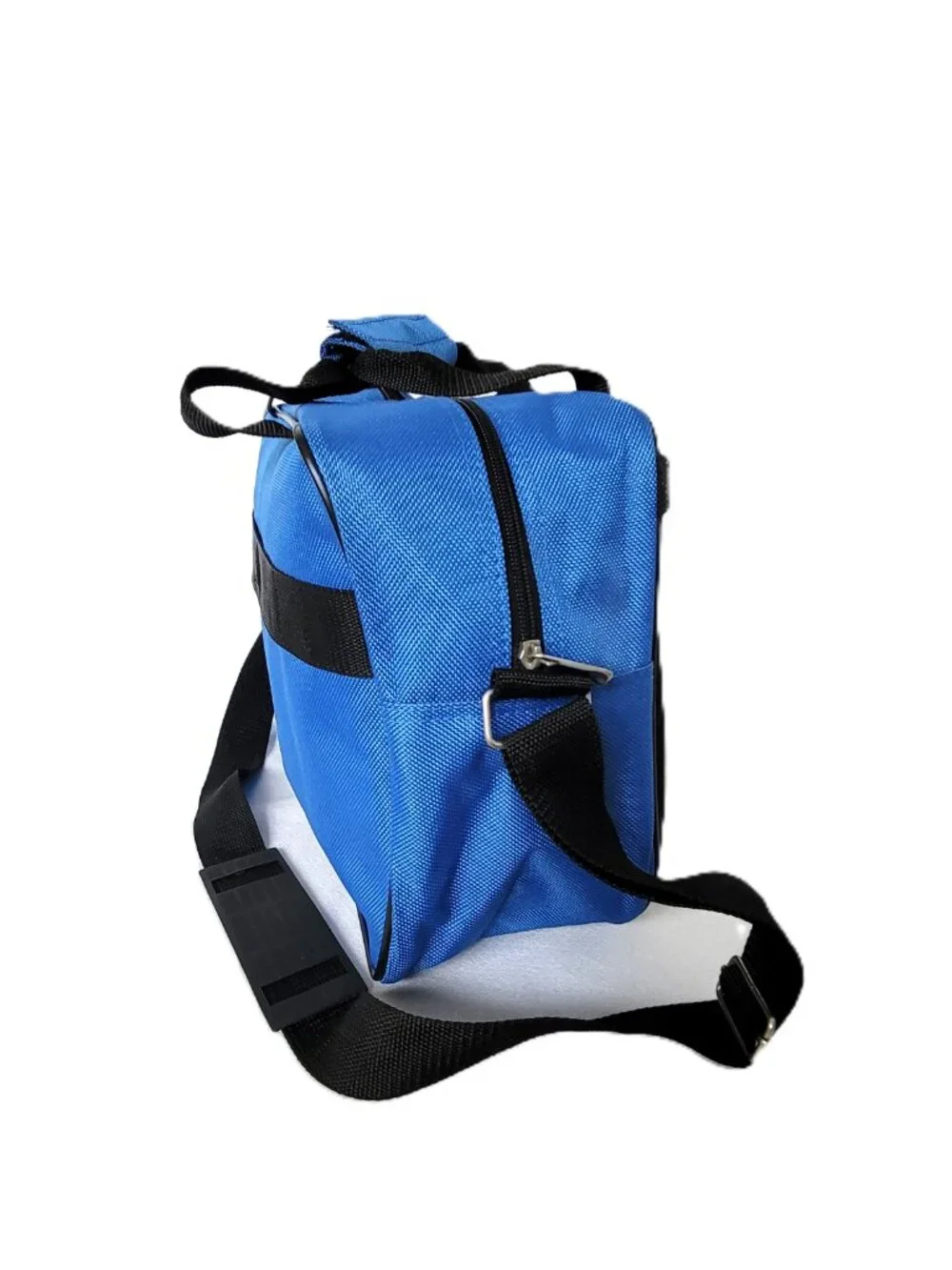 Vintage Verdi Blue Canvas Travel Duffel Bag Small Gym Carry On Tote